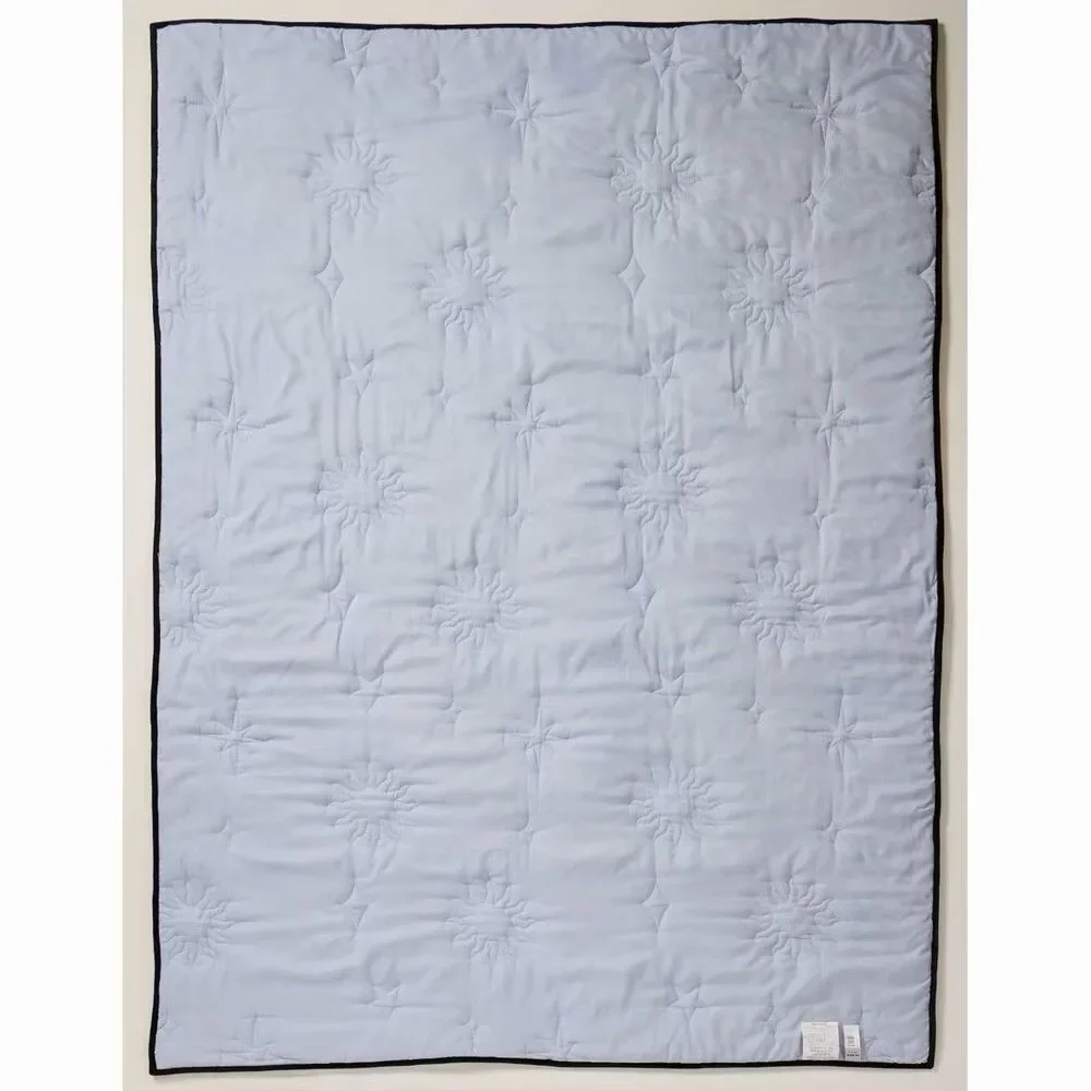 Celestial Garden Twin Velvet Embroidered Comforter Floral